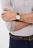 Fossil Goodwin Chronograph White Dial Brown Leather Strap Watch for Men - FS5415 Authentic Buy Shop Now