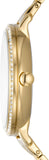 Fossil Jacqueline Moonphase Mother of Pearl Dial Gold Steel Strap Watch for Women - ES5167 Authentic Buy Shop Now