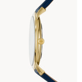 Fossil The Minimalist 3H Analog Blue Dial Blue Leather Strap Watch for Men - FS5789 Authentic Buy Shop Now