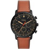 Fossil Goodwin Luggage Chronograph Black Dial Brown Leather Strap Watch for Men - FS5501 Authentic Buy Shop Now