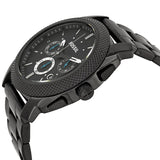 Fossil Machine Chronograph Black Dial Black Steel Strap Watch for Men - FS4552 Authentic Buy Shop Now