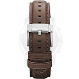 Fossil Grant Chronograph White Dial Brown Leather Strap Watch for Men - FS4735 Authentic Buy Shop Now