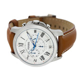 Fossil Grant Chronograph White Dial Brown Leather Strap Watch for Men - FS5060 Authentic Buy Shop Now