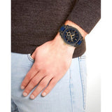 Fossil Machine Chronograph Black Dial Two Tone Steel Strap Watch for Men - FS5164 Authentic Buy Shop Now