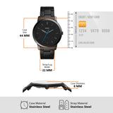 Fossil The Minimalist Black Dial Black Steel Strap Watch for Men - FS5308 Authentic Buy Shop Now