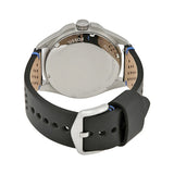 Fossil Sport 54 Day Date Black Dial Black Leather Strap Watch for Men - FS5321 Authentic Buy Shop Now