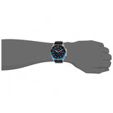 Fossil Sport 54 Day Date Black Dial Black Leather Strap Watch for Men - FS5321 Authentic Buy Shop Now