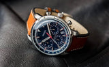 Fossil Goodwin Chronograph Blue Dial Brown Leather Strap Watch for Men - FS5414 Authentic Buy Shop Now
