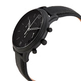 Fossil Neutra Chronograph Black Dial Black Leather Strap Watch for Men - FS5503 Authentic Buy Shop Now