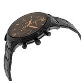 Fossil Neutra Chronograph Black Dial Black Steel Strap Watch for Men - FS5525 Authentic Buy Shop Now