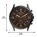 Fossil Forrester Chronograph Black Dial Brown Leather Strap Watch for Men - FS5608 Authentic Buy Shop Now