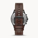 Fossil Dillinger Chronograph White Dial Brown Leather Strap Watch for Men - FS5674 Authentic Buy Shop Now