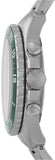 Fossil FB-03 Chronograph Green Dial Silver Steel Strap Watch for Men - FS5726 Authentic Buy Shop Now