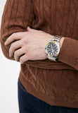 Fossil Garrett Analog Black Dial Two Tone Steel Strap Watch for Men - FS5771 Authentic Buy Shop Now