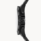 Fossil Garrett Chronograph Black Dial Black Steel Strap Watch for Men - FS5773 Authentic Buy Shop Now