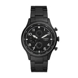 Fossil Pilot Chronograph Black Dial Black Steel Strap Watch for Men - FS5811 Authentic Buy Shop Now