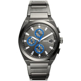 Fossil Everett Chronograph Grey Dial Grey Steel Strap Watch for Men - FS5830 Authentic Buy Shop Now