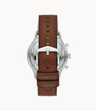 Fossil Retro Pilot Chronograph Blue Dial Brown Leather Strap Watch for Men - FS5832 Authentic Buy Shop Now