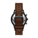 Fossil Everett Chronograph Grey Dial Brown Leather Strap Watch for Men - FS5799 Authentic Buy Shop Now