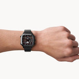 Fossil Retro Analog-Digital Black Dial Grey Steel Strap Watch for Men - FS5892 Authentic Buy Shop Now