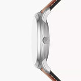 Fossil Neutra Minimalist Moonphase Blue Dial Brown Leather Strap Watch for Men - FS5903 Authentic Buy Shop Now