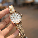 Emporio Armani Mother of Pearl Dial Rose Gold Steel Strap Watch For Women - AR11110 Authentic Buy Shop Now