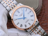 Longines Record Automatic 18K Pink Gold Watch for Men - L2.821.5.11.7 Authentic Buy Shop Now