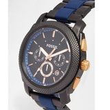 Fossil Machine Chronograph Black Dial Two Tone Steel Strap Watch for Men - FS5164 Authentic Buy Shop Now