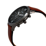 Fossil Neutra Chronograph Grey Dial Brown Leather Strap Watch for Men - FS5512 Authentic Buy Shop Now