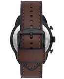 Fossil Bronson Chronograph Brown Dial Brown Leather Strap Watch for Men - FS5875 Authentic Buy Shop Now