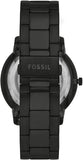 Fossil Neutra Automatic Skeleton Black Dial Black Steel Strap Watch for Men - ME3183 Authentic Buy Shop Now