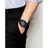 Fossil Machine Chronograph Black Dial Two Tone Steel Strap Watch for Men - FS5164 Authentic Buy Shop Now