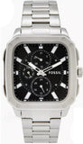 Fossil Inscription Multifunction Black Dial Silver Steel Strap Watch for Men - BQ2655 Authentic Buy Shop Now
