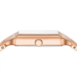 Fossil Raquel Three Hand Date White Dial Rose Gold Steel Strap Watch For Women - ES5271 Authentic Buy Shop Now
