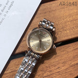Emporio Armani Gianni T Bar Grey Dial Two Tone Steel Strap Watch For Women - AR1841 Authentic Buy Shop Now