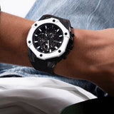 Guess Formula Chronograph Black Dial Black Silicone Strap Watch For Men - GW0579G1 Authentic Buy Shop Now