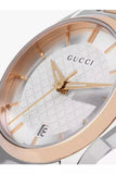 Gucci G Timeless Silver Dial Two Tone Steel Strap Watch For Women - YA126564 Authentic Buy Shop Now
