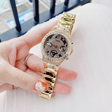 Guess Moonlight Diamonds Gold Dial Gold Steel Strap Watch for Women - GW0320L5 Authentic Buy Shop Now