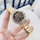 Guess Moonlight Diamonds Gold Dial Gold Steel Strap Watch for Women - GW0320L5 Authentic Buy Shop Now