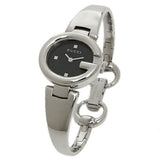 Gucci Guccisima Quartz Black Dial Silver Steel Strap Watch For Women - YA134501 Authentic Buy Shop Now