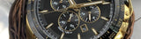 Maserati Traguardo Chronograph Black Dial Gold Steel Strap Watch For Men - R8873612041 Authentic Buy Shop Now