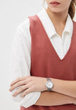 Guess Quartz Silver Dial Silver Mesh Bracelet Watch For Women - W1152L1 Authentic Buy Shop Now
