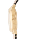 Gucci G Timeless Skeleton 16K Gold Mother of Pearl Dial Pink Leather Strap Watch For Women - YA1264110 Authentic Buy Shop Now