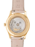 Gucci G Timeless Skeleton 16K Gold Mother of Pearl Dial Pink Leather Strap Watch For Women - YA1264110 Authentic Buy Shop Now