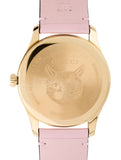 Gucci G Timeless Quartz Mother of Pearl Dial Pink Leather Strap Watch For Women - YA1264132 Authentic Buy Shop Now