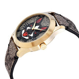 Gucci G-Timeless Brown Dial Brown Leather Strap Unisex Watch - YA1264057 Authentic Buy Shop Now
