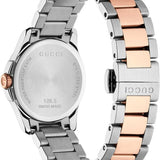 Gucci G Timeless Silver Dial Two Tone Steel Strap Watch For Women - YA126564 Authentic Buy Shop Now
