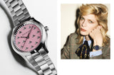 Gucci G Timeless Diamonds Mother of Pearl Pink Dial Silver Steel Strap Watch for Women - YA1265062 Authentic Buy Shop Now