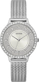Guess Soiree Diamonds Silver Dial Silver Mesh Bracelet Watch for Women - GW0402L1 Authentic Buy Shop Now