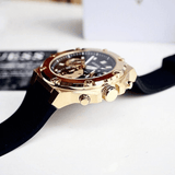 Guess Third Gear Multifunction Black Dial Black Rubber Strap Watch for Men - GW0334G2 Authentic Buy Shop Now